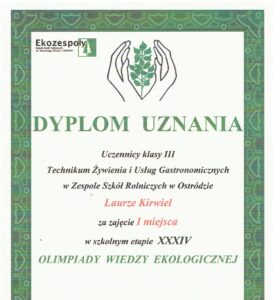 Olimpiada wiedzy ekologicznej